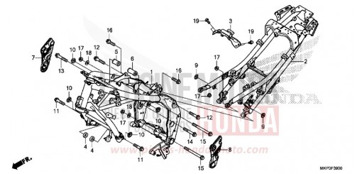 FRAME BODY CBR500RAN de 2022